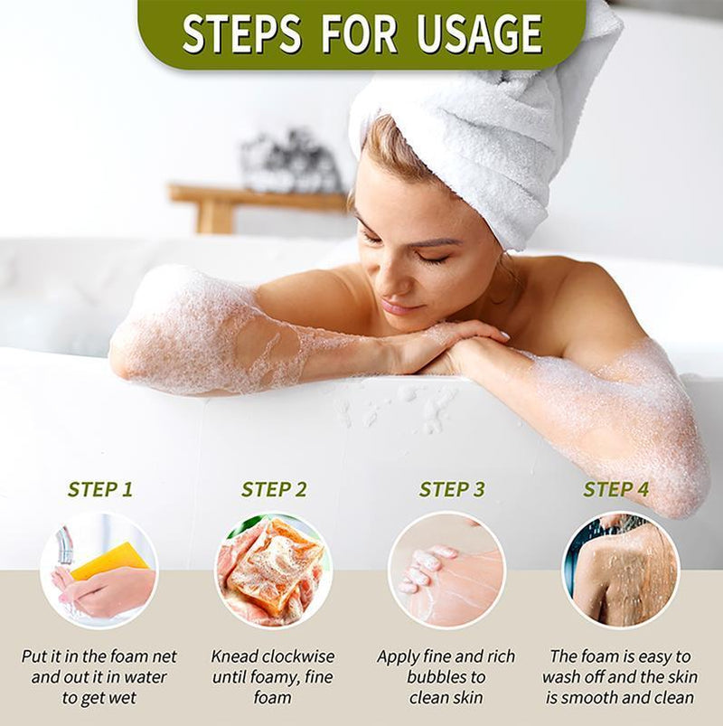 Turmeric Face & Body Soap Set for Men & Women